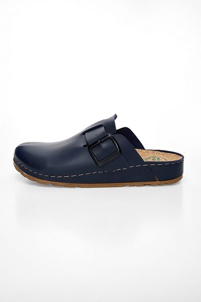 XJIM Unisex Navy Blue Buckle 7 Point Ανατομική Σόλα Άνετες Παντόφλες Sabo