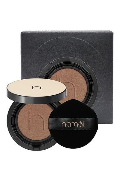 HAMEL Zero Fit Cushion Long Lasting Korean Foundation Spf50+ Pa+++ Natural Finish Refill X2 12g Tan