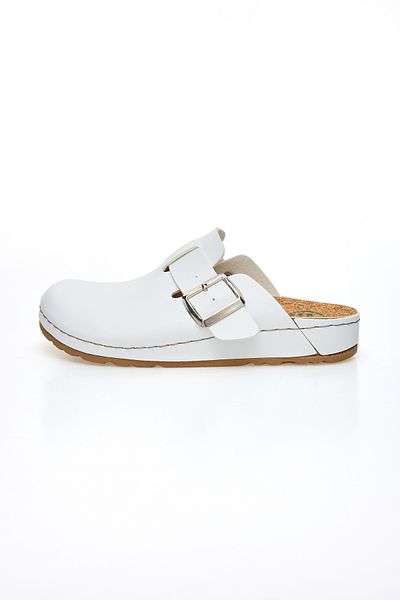 XJIM Unisex Λευκή αγκράφα 7 πόντων Ανατομική Σόλα Άνετες Παντόφλες Sabo