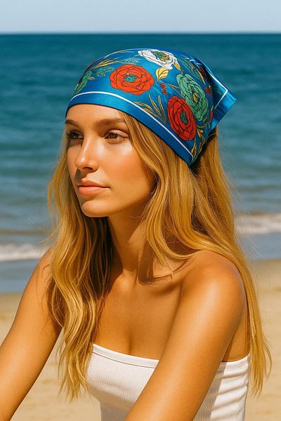 New Obsessions Φουλάρι μπαντάνα με έθνικ σχέδιο