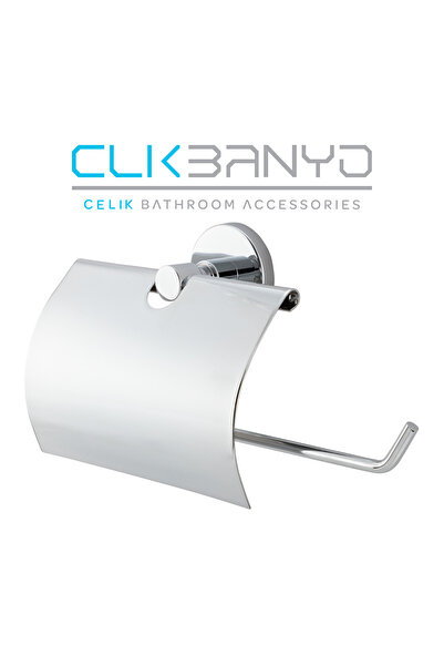 ÇELİK BANYO Flora Closed Paper Towel Holder Brass Material (10 Years Warranty)