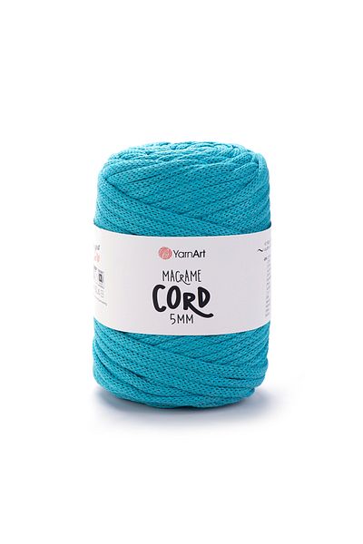 Yarnart Κορδόνι Macrame 5 mm - Μακραμέ Χειροποίητο Νήμα Πλεκτομηχανής Μπλε-763