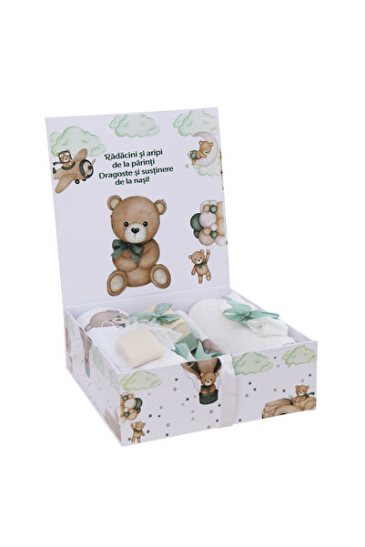 Recostore Trusou , 8 piese, Ursulet, verde praz, REC3087