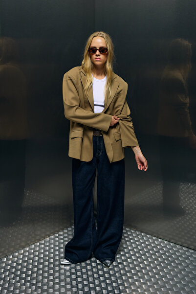 bases. Oversize Blazer Ceket