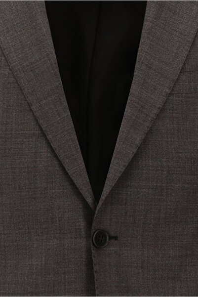 Abdullah Kiğılı Slim Fit Slim Fit Woolen Classic Patterned Suit