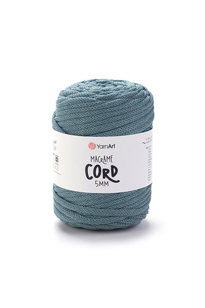 Yarnart Κορδόνι Macrame 5 mm - Μακραμέ Χειροποίητο Νήμα Πλεκτομηχανής Μπλε-795