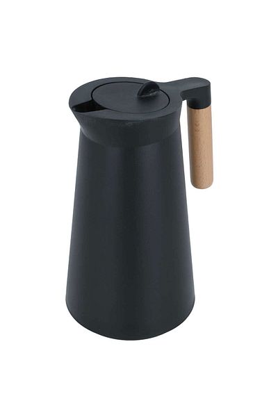 Alsaif Gallery Linda Thermos Black Wooden Handle 1 Liter