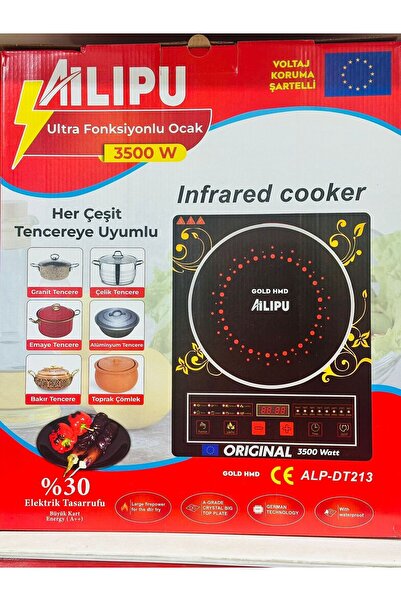 MAY AYDINLATMA Ailipu Genel Pişirici Profesyonel 3500watt Dokumatik Ulgun Elektrikli Lazer Indüksiyon Ocak Nanopro