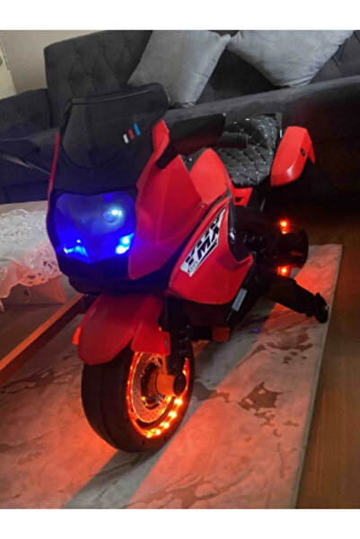 modabebekler AKÜLÜ MOTORSİKLET - 438A XMX-316 12V LEDLİ AKÜLÜ MOTOR SİYAH