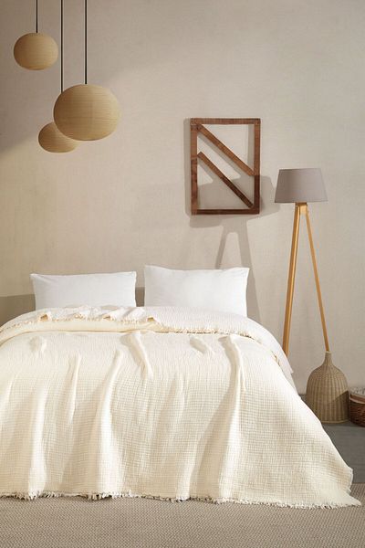 VAROL 5 Layer 100% Cotton Muslin Bedspread – 230X240 cm