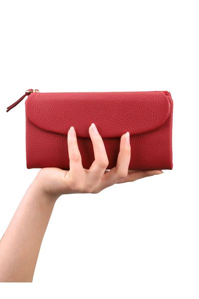 Meskanto Daisy Genuine Leather Women's Wallet with Phone Compartment