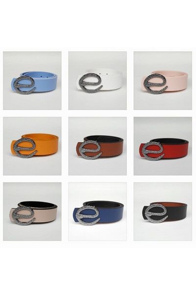 Kemerix Mustard Yellow Women's Belt - Snake Buckle