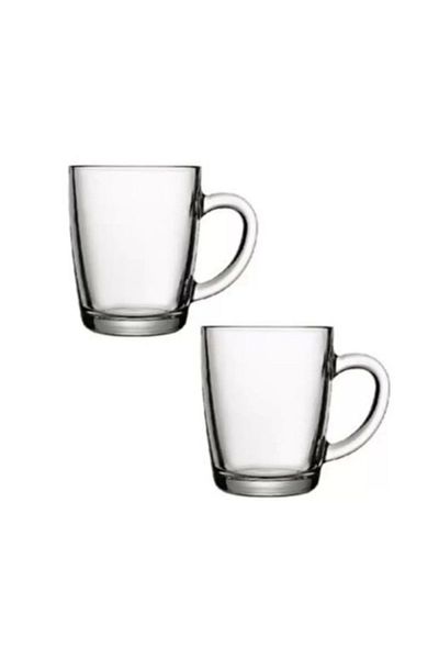 Paşabahçe 55531 Recyclable Tea Cup with Handle 2 Pack