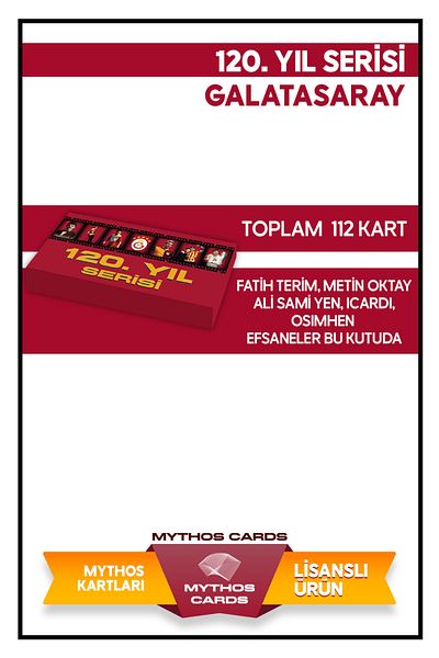 Galatasaray 120. Year Magnificent Series Full Set Collection Cards