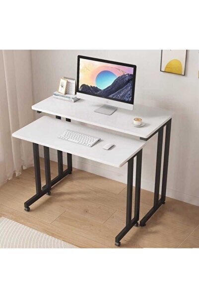 anka design Molle Tekerlekli Çiftli Çalışma Masası