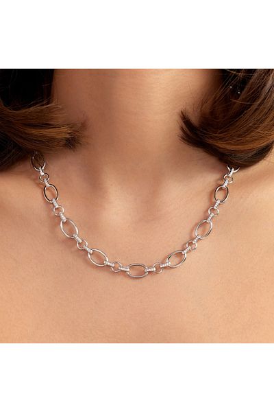 1'ASLAN Parte Di Me Bibbiena Poppi Adriane 925 Sterling Silber Link Kette PDM34107