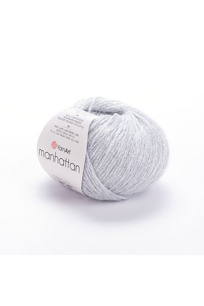 Yarnart Manhattan - Glittery Hand Knitting νήμα ανοιχτό γκρι-901