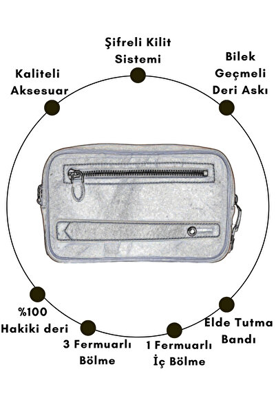 Meskanto Lokka чанта от естествена кожа с ключалка