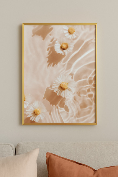 seninürünün Μοντέρνος πίνακας ζωγραφικής με αντανάκλαση χαμομηλιού - Πραγματι...