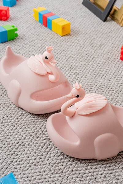 Slipcat شباشب مضادة للانزلاق للأطفال على شكل بجعة وديناصور لطيف للحمام والشاطئ وحمام السباحة والشرفة للجنسين