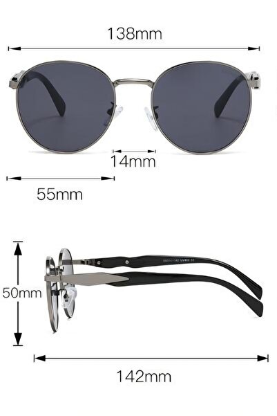 Escales Unisex Steel Frame Sunglasses Es124