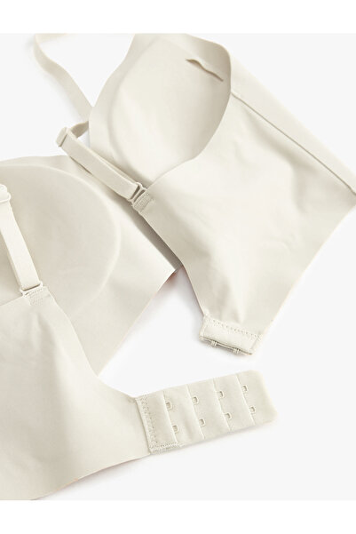 Bravie Laser Cut Non-Marking Wire-Free Pad Bra Ecru 1241