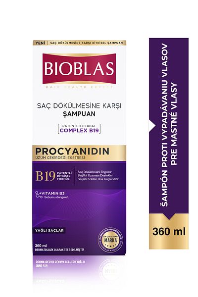 Bioblas Prokyanidínový šampón (NA MASTNÉ VLASY) 360 ml