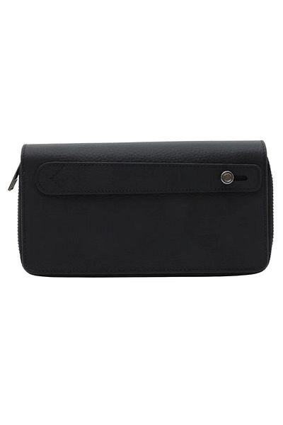 Meskanto Ultra Genuine Leather Double Zipper Wallet