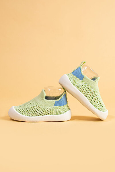 Mumenim Luuq Baby - Kids Flexible Orthopedic Soft Sole Stylish Green First Step Sports Shoes - Sports Sneaker