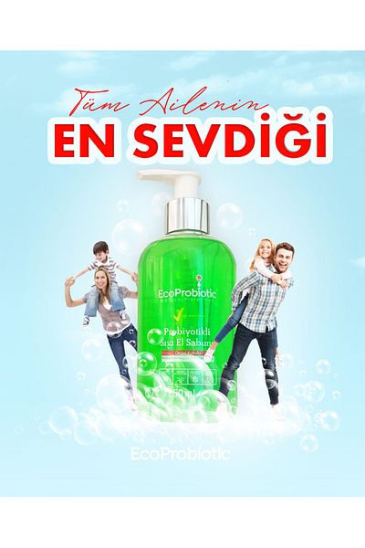 EcoProbiotic Probiotic Liquid Hand Soap - Protective Child-Friendly 250ml with Clean Drink