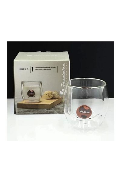 Paşabahçe Q001 Qingdao Glass Cup with Teddy Bear 300cc
