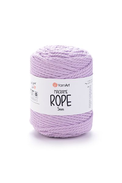 Yarnart Σχοινί Macrame 5 mm - Σχοινί Πλεκτομηχανής Μακραμέ Λιλά-765