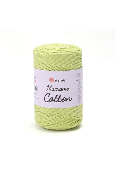 Yarnart Macrame Cotton - Μακραμέ Χειροποίητο Νήμα Πλεκτομηχανής Πράσινο Φιστίκι-755