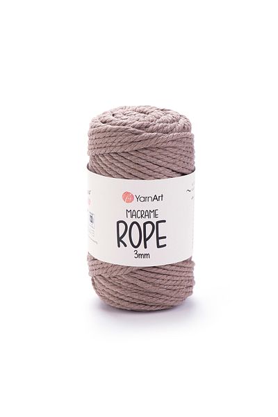 Yarnart Macrame Rope 3 Mm - Macrame Hand Knitting Rope Milky Brown-768