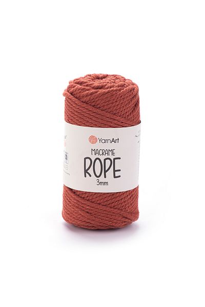 Yarnart Σχοινί Macrame 3 Mm - Πλακάκι με σχοινί πλεξίματος Macrame-785