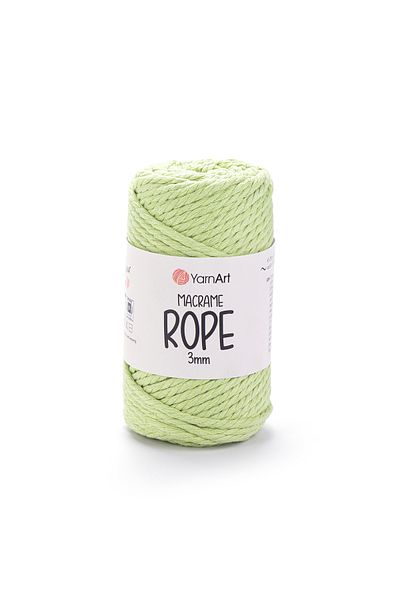 Yarnart Σχοινί Macrame 3 Mm - Σχοινί Πλεκτομηχανής Μακραμέ Πράσινο Φιστίκι-755