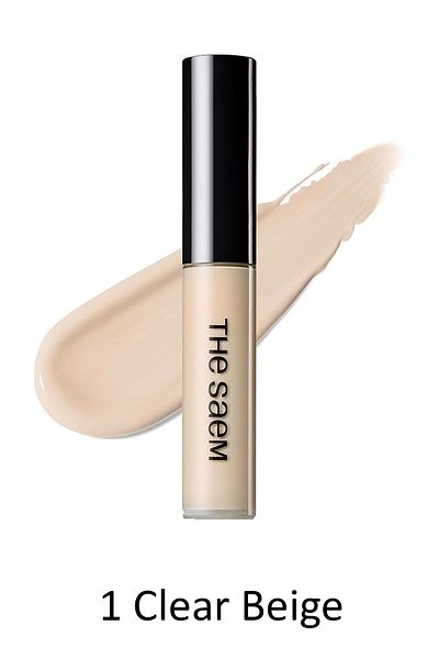 THE SAEM Long Lasting Liquid Concealer Cover Perfection Type Concealer - 1 Clear Beige (Vi̇oni̇ne)