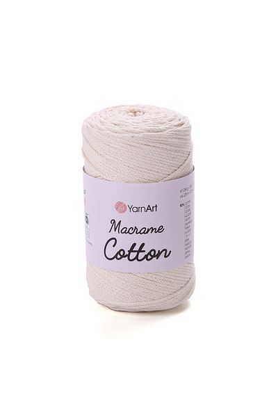 Yarnart Macrame Cotton - Μακραμέ Χειροποίητο Νήμα Πλεκτομηχανής Off White-752