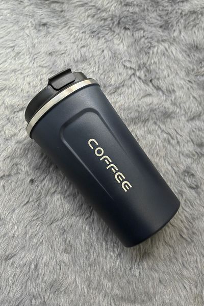 Weather Forecast 304 L Steel Vacuum Navy Blue 500 ml Coffee Hand Thermos Mug Cin399Lc