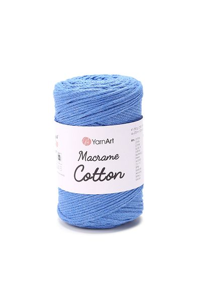 Yarnart Macrame Cotton - Μακραμέ Χειροποίητο Νήμα Πλεξίματος Σκούρο Μπλε-786