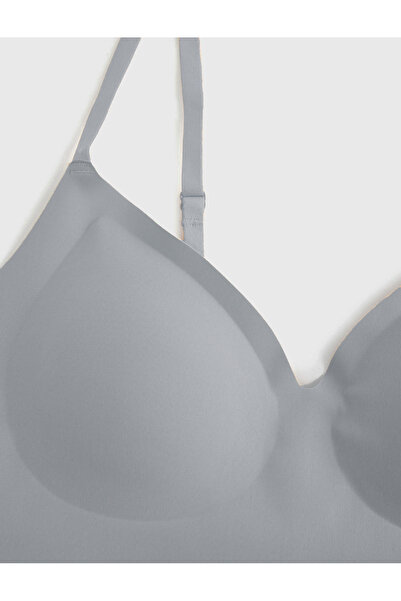 Bravie Laser Cut Non-Marking Wire-Free Pad Bra Gray 1241