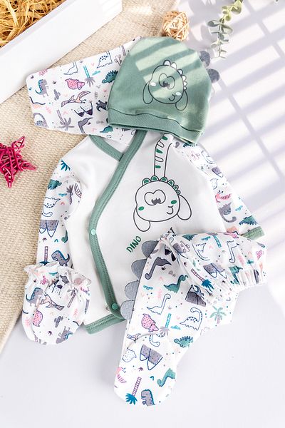 Babymod Dino Themed 5 Piece Baby Hospital Output Baby Set