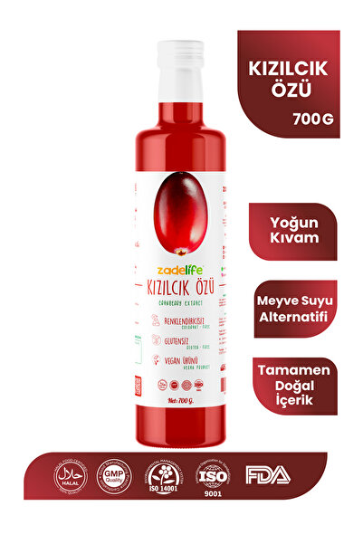 zadelife Kızılcık Özü 700 gr (pestisit & Ağır Metal Içermez Analizli )