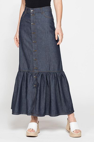 Carrera Jeans FUSTĂ LUNGĂ CU DENIM UȘOR ARRIVAL 7oz