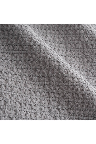 Ecocotton Ayda Double Duvet Cover Set 100% Organic Cotton Woven Gray 200x220 Cm