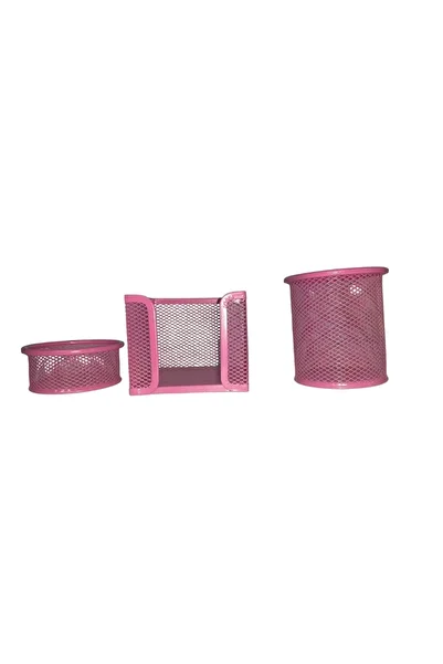 Linea LINEA PERFORE TABLE SET METAL MESH PINK (TRIPLE)