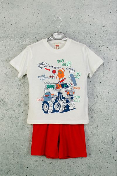 Dmb Printed T-Shirt and Shorts Set for Boys