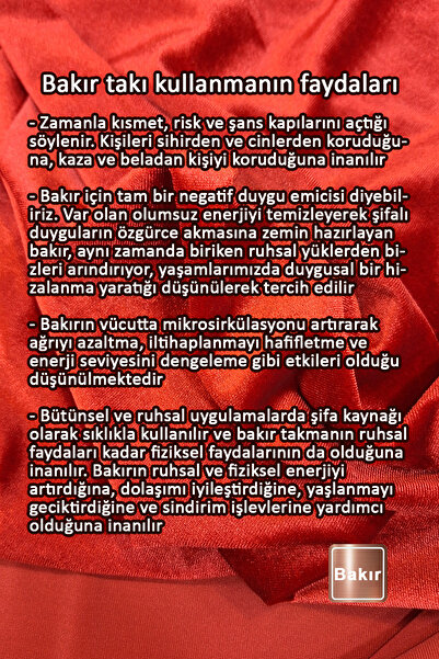 Miss TBee 🙏Nur Dairesi Tılsımı Saf Bakır Kolye