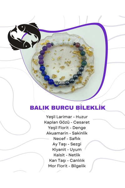 Saff Doğal Taş سوار من الحجر الطبيعي على شكل برج الحوت212226