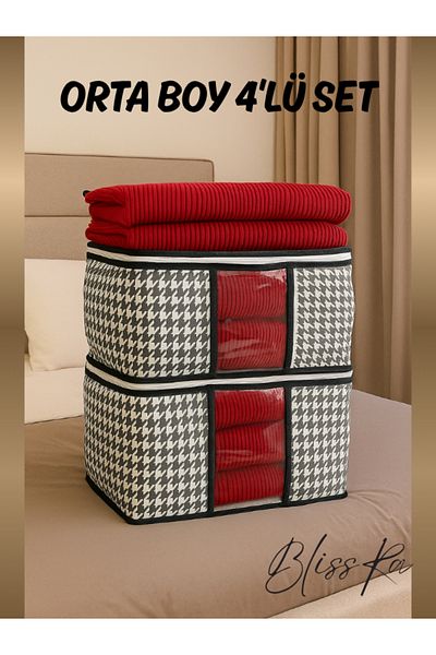 Blissra 4-Piece Hurç, Underwear-Pullover Hurç Set, Medium Size Hurç, Dowry Hurç